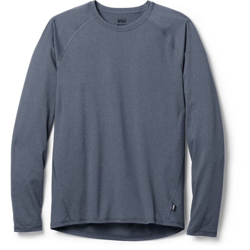 Blue Rei Coop Leichtes Langärmliges Baselayer-Crew-Top Für Herren
