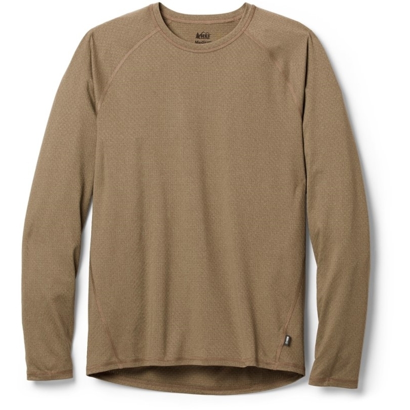 Grün Rei Coop Leichtes Baselayer Langarm-crew-top Herren