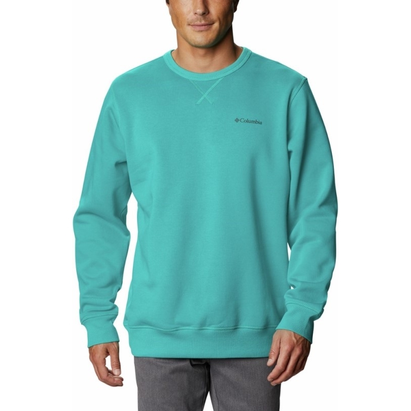 Rei Coop Columbia Logo Fleece Rundes Sweatshirt Herren Tropisch Wasserabweisend