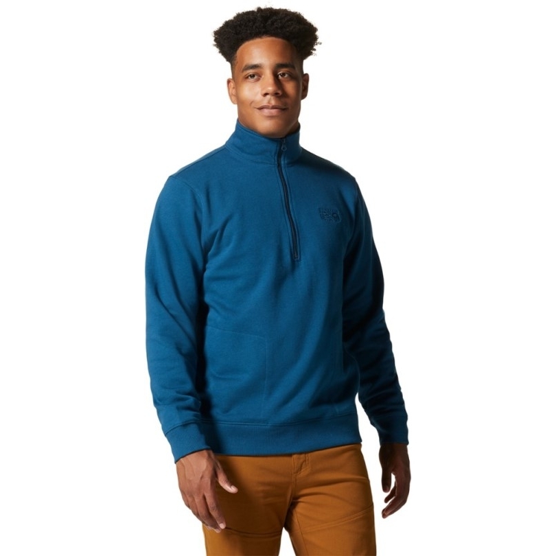 Dark Caspian Rei Co-op Mountain Hardwear Mhw Logo Half-zip Top Herren
