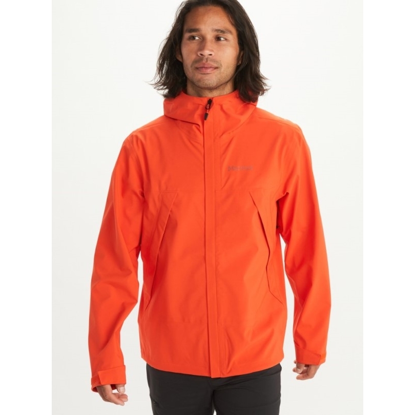 Rei Coop Marmot Precip Eco Pro Jacke Herren Red Sun