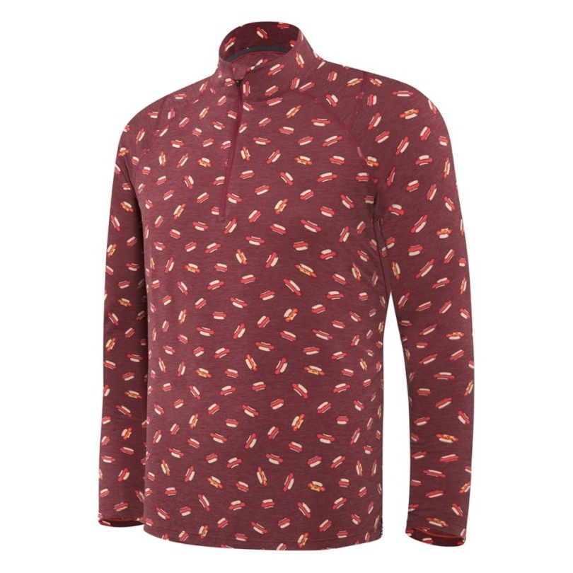 Rei Coop Saxx Viewfinder Longsleeve Half-zip Unterhemd Herren Rot