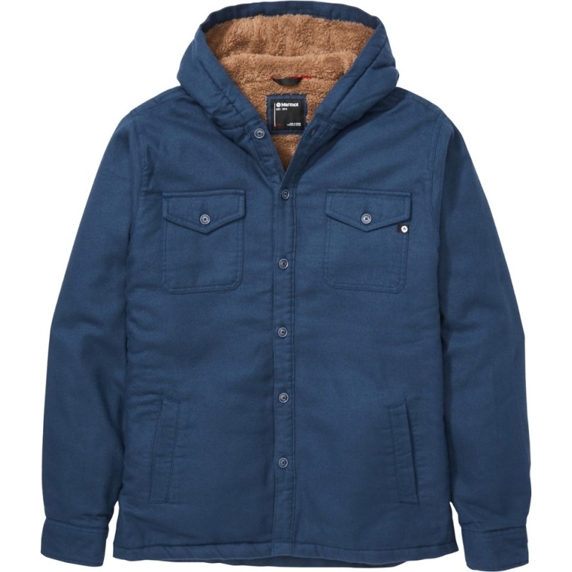 Rei Coop Dark Indigo Marmot Ridgefield Sherpa Hoodie Herren