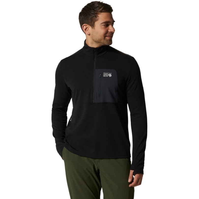 Mountain Hardwear Rogue Pursuit Half Zip Top Herren Schwarz Rei Co-op