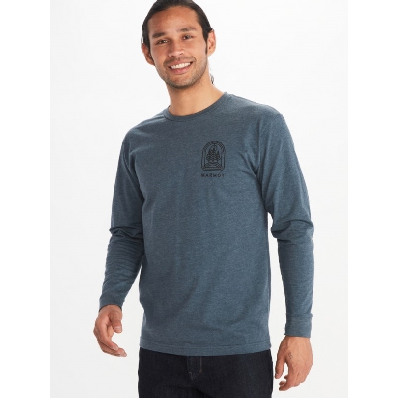 Rei Coop Marmot Wilderness Guide Langarm T-shirt Herren Navy