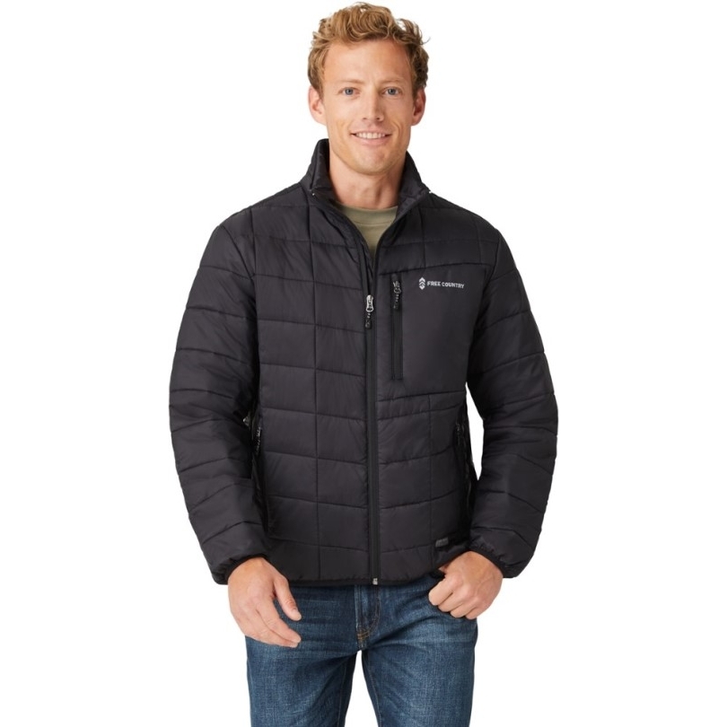 Rei Coop Free Country Stimson Isolierte Pufferjacke Herren Tiefschwarz