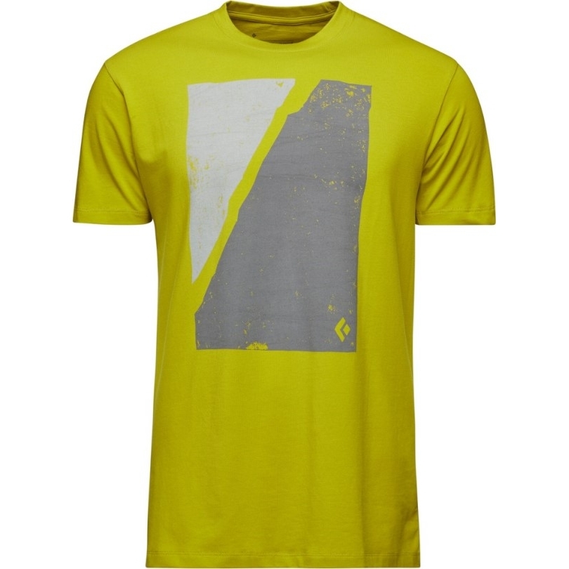 Rei Coop Schwefel Schwarz Diamant Block Print Mountain T-shirt Herren