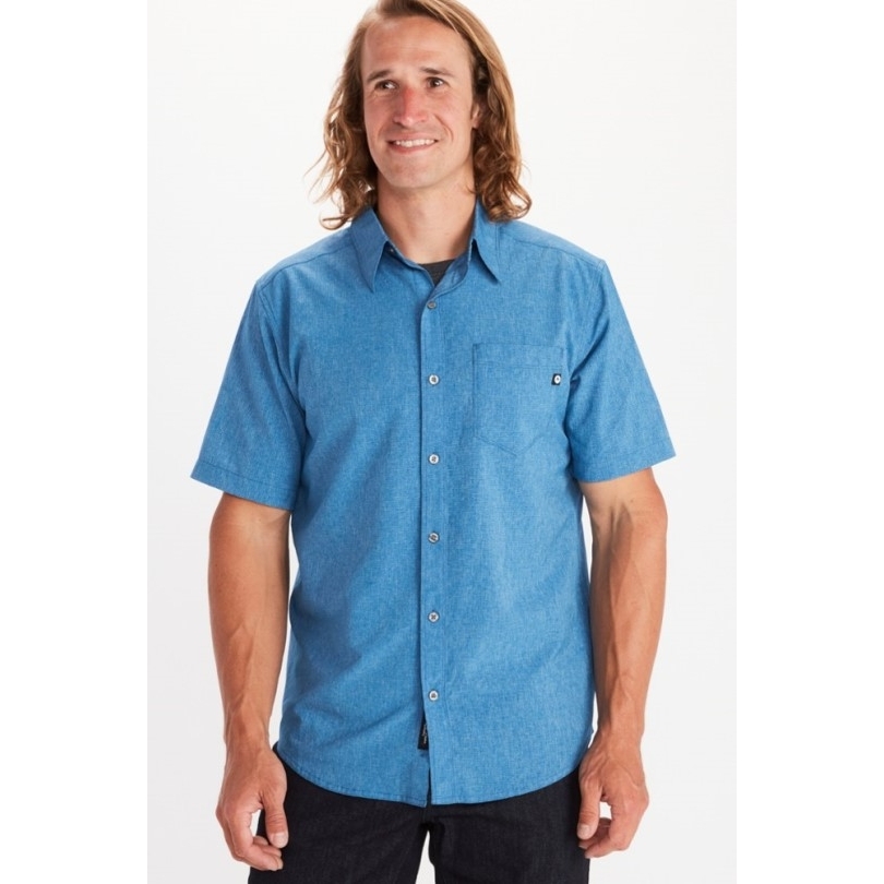 Rei Coop Marmot Aerobora Shirt Herren Große Größen Blau
