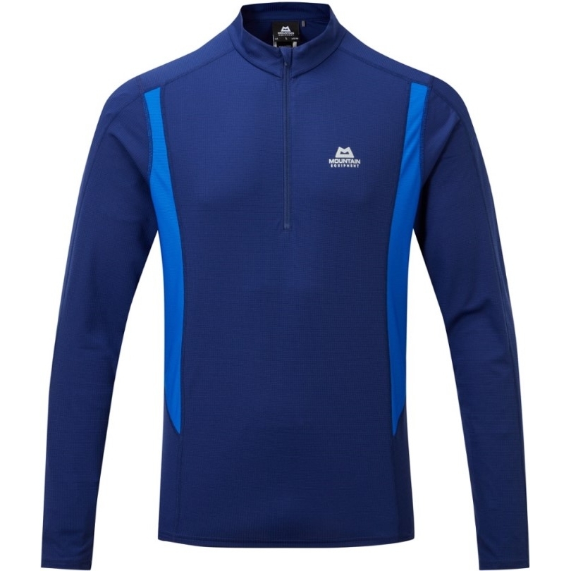 Mountain Equipment Ignis Zip Langarm T-shirt Herren Blau Rei Coop
