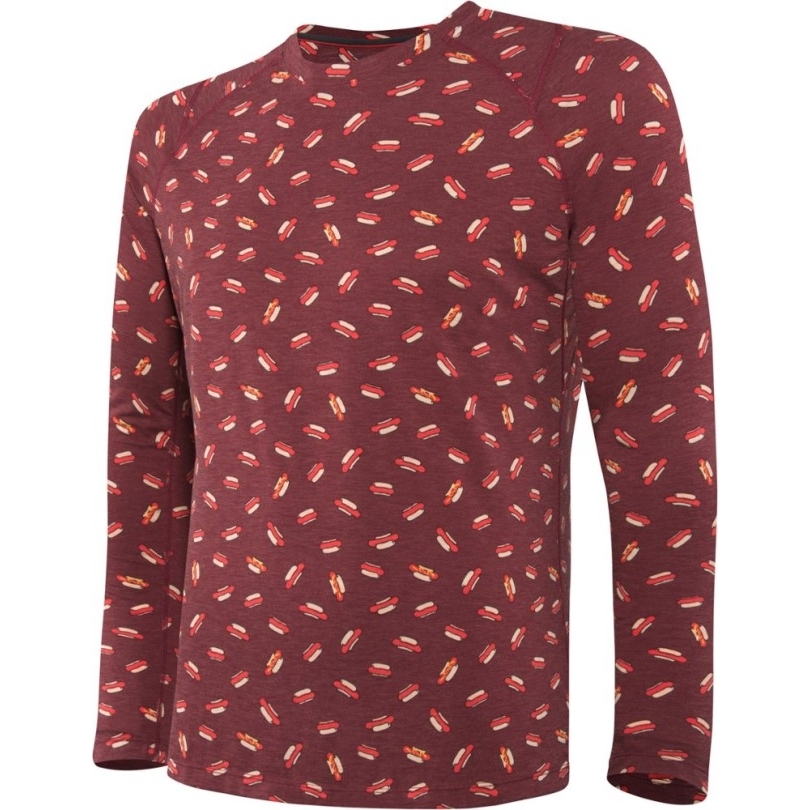 Saxx Viewfinder Longsleeve Crew Baselayer Top Herren Rei Coop Red