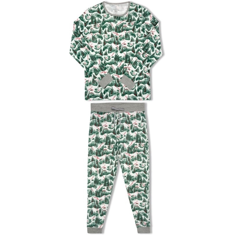 Rei Coop Ecru Multi Threads 4 Dachte Winterhänge Pyjama Set Herren