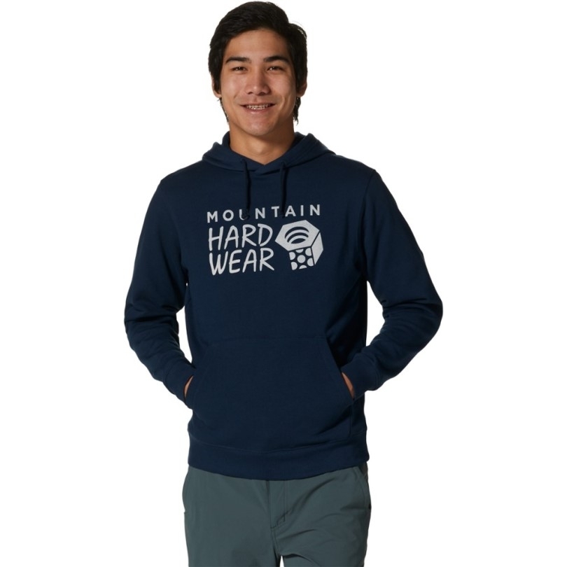 Navy Rei Coop Mountain Hardwear Mhw Logo Pullover Hoodie Herren