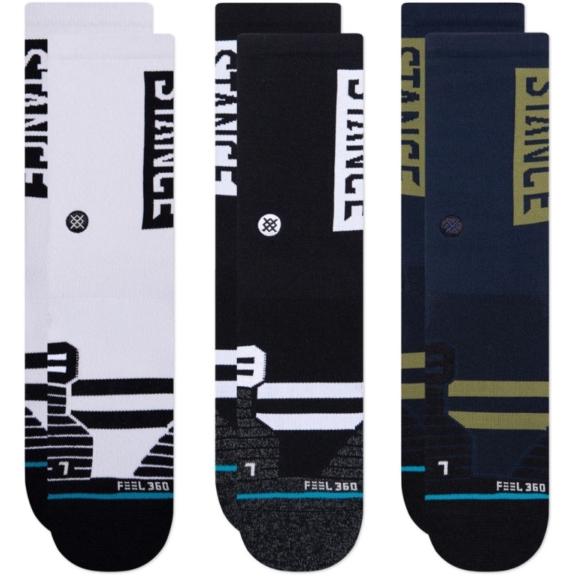 Multi Rei Co-op Stance Boyd Mid Crew Socken 3 Paar