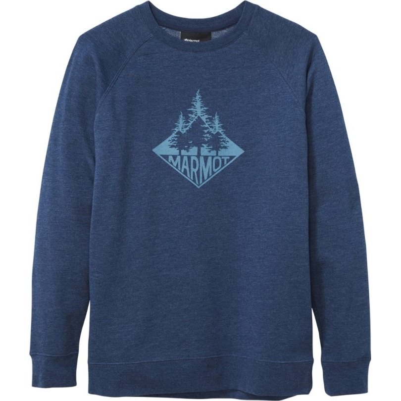 Rei Coop Marmot Forest Rundhals-sweatshirt Herren Navy