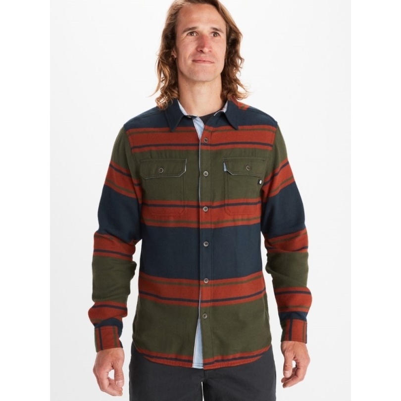 Nori Marmot Del Norte Mittelschweres Flanell Langarmhemd Herren Rei Coop
