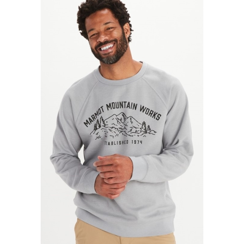 Marmot Mountain Works Crew-Sweatshirt Herren Schneeregen Rei Co-op