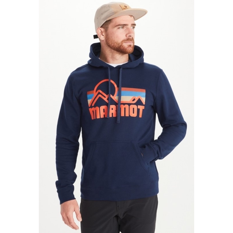 Rei Co-op Navy Murmeltier Coastal Hoodie Herren Große Größen