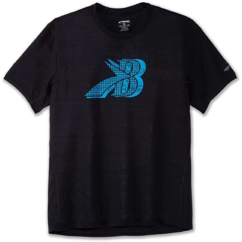 Rei Coop Brooks Distance Grafik T-shirt Herren Schwarz