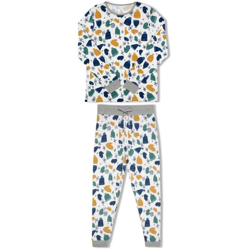 Threads 4 Thought Hat & Fäustlinge Pyjama-Set Herren Ecru Multi Rei Co-op