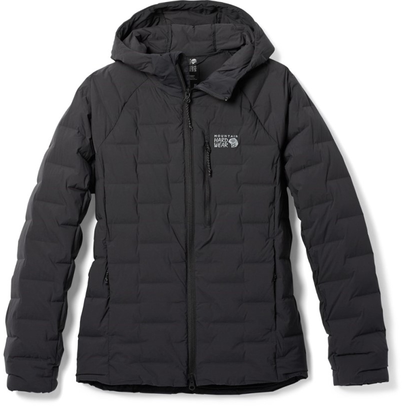 Schwarz Rei Coop Mountain Hardwear Stretchdown Hoodie Damen