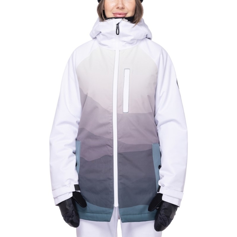 686 Dream Isolierte Jacke Damen Weiß Rei Coop