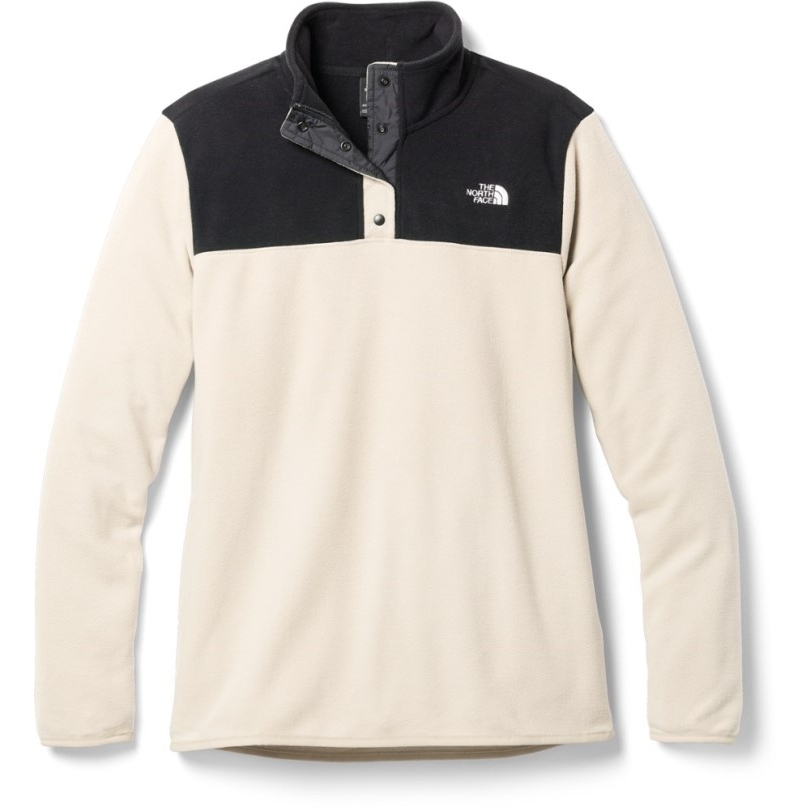 Rei Coop Schwarz The North Face Tka Gletscher Schnappkragen Pullover Damen