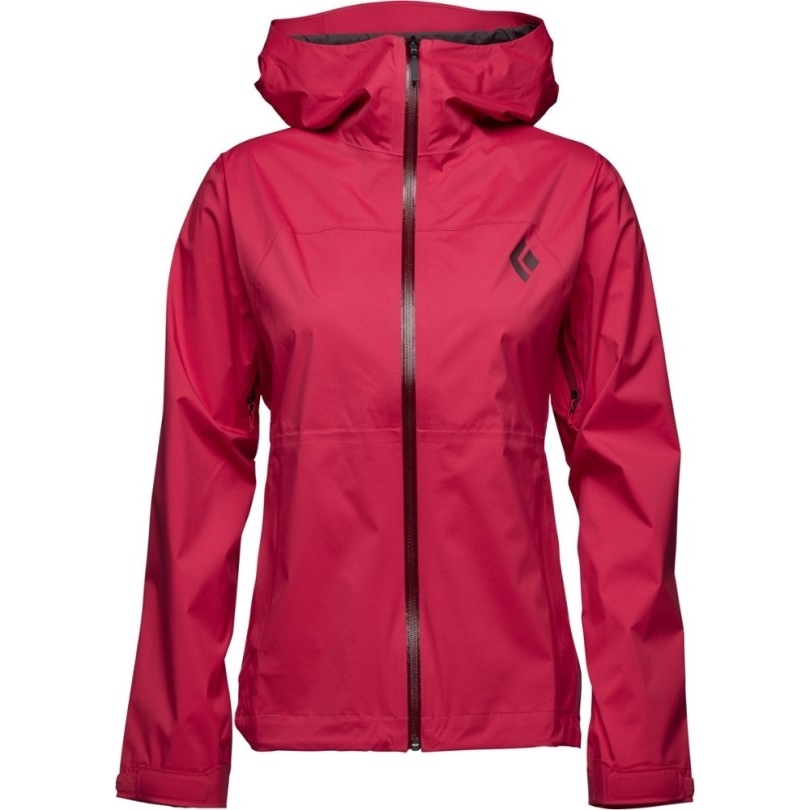 Rei Co-op Granatapfel Black Diamond Stormline Stretch Regenshell Damen