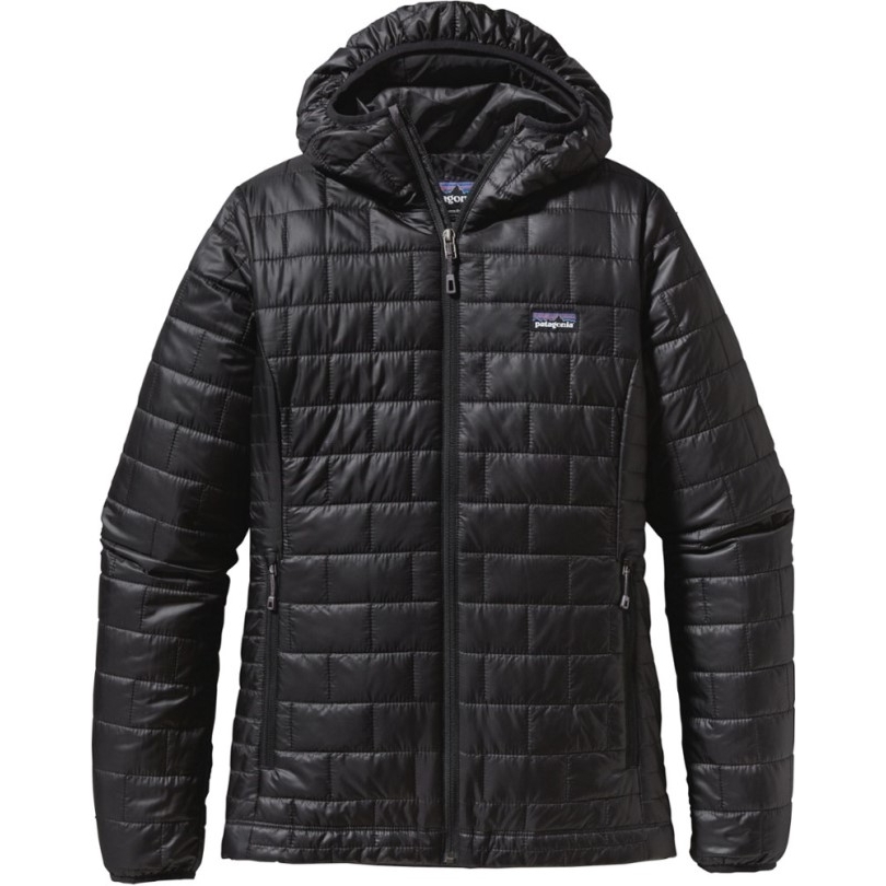 Rei Coop Schwarz Patagonia Nano Puff Isolierter Hoodie Damen