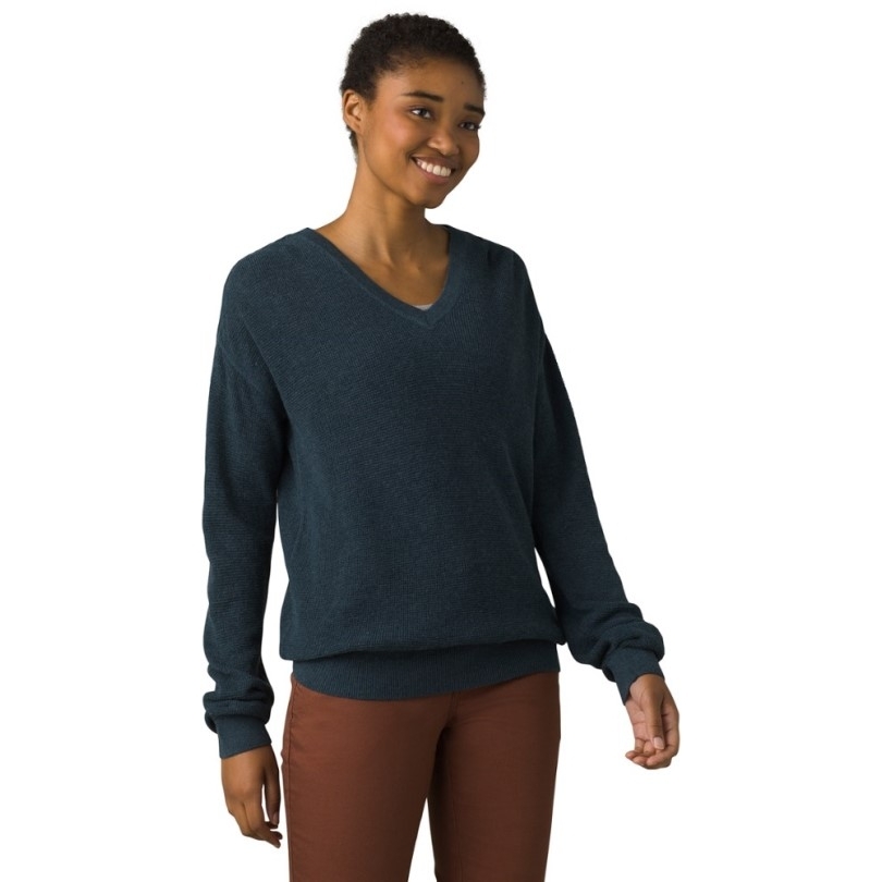 Prana Milani Pullover Mit V-ausschnitt Damen Dark Sky Rei Co-op