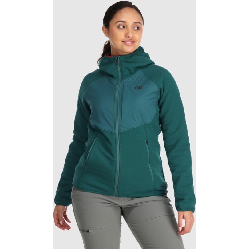 Rei Co-op Outdoor Research Vigour Plus Fleece-Hoodie Damen Treeline