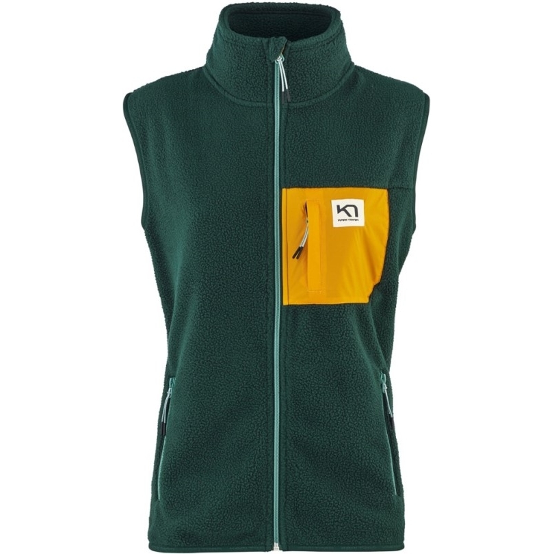 Kari Traa Rothe Fleeceweste Damen Rei Coop Pine