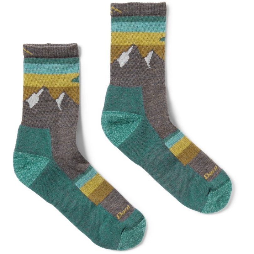 Rei Co-op Taupe Darn Tough Sunset Ledge Micro Crew Leichte Wandersocken Damen