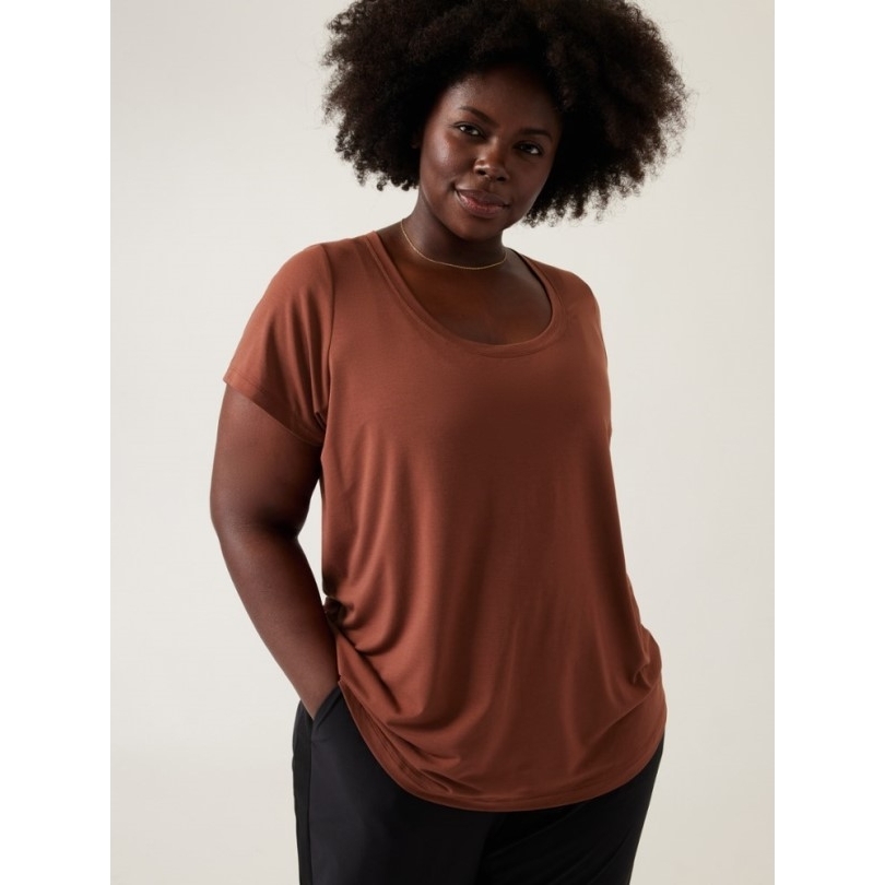 Antikes Mahagoni Athleta Stratus Ii T-shirt Damen Rei Coop