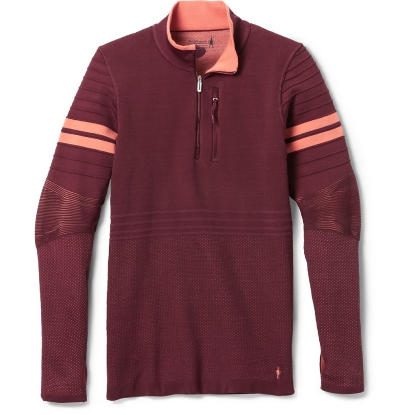 Schwarz Smartwool Intraknit Merino Tech Pullover Mit Viertelreißverschluss Damen Rei Coop
