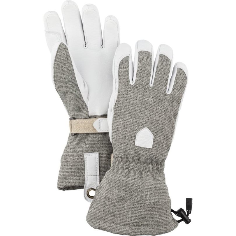 Graue Rei Coop Hestra Handschuhe Patrouillenstulpenhandschuhe Damen