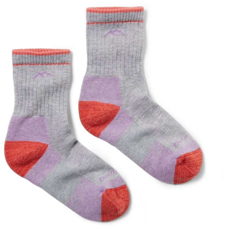 Rei Co-op Darn Tough Coolmax Micro Crew Cushion Socken Damen Hellgrau