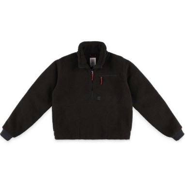 Topo Designs Mountain Fleece Pullover Damen Rei Coop Schwarz