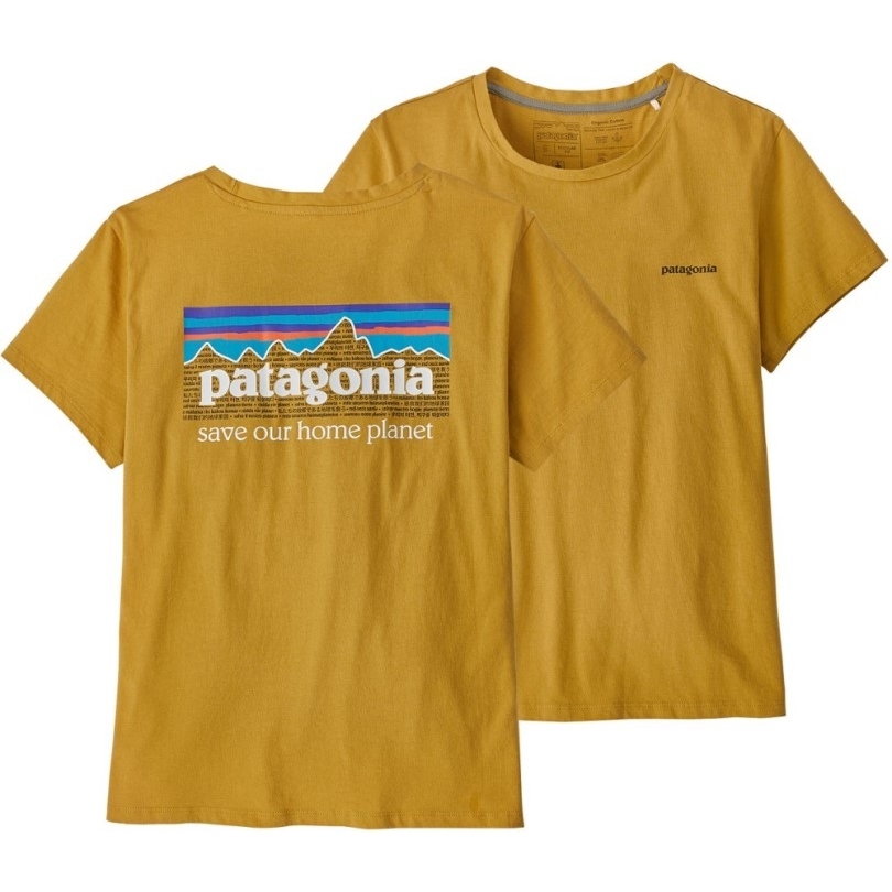 Rei Co-op Patagonia P-6 Mission Organisches T-shirt Damen Cabrio Gold