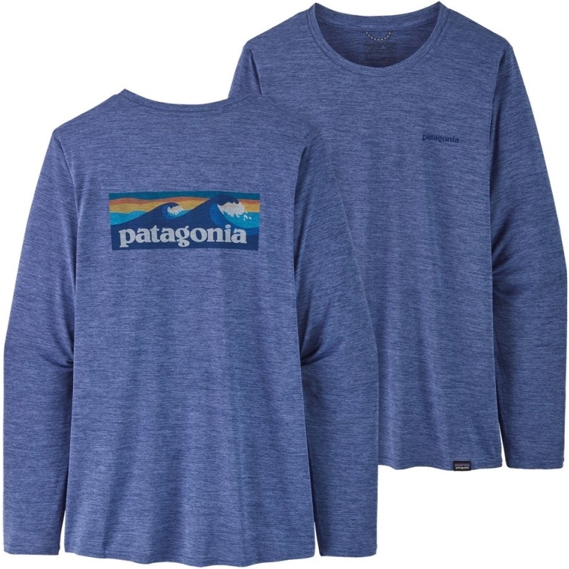Patagonia Capilene Cool Daily Graphic Langarmshirt Damen Rei Co-op Blau