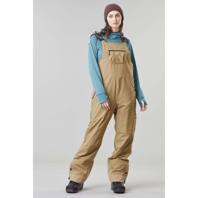 Rei Coop Dark Stone Picture Organische Kleidung Elwy Latzhose Schneehose Damen
