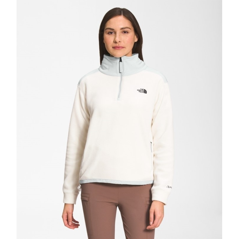 Rei Coop The North Face Alpine Polartec 200 Viertelreißverschluss-fleecepullover Damen Weiß