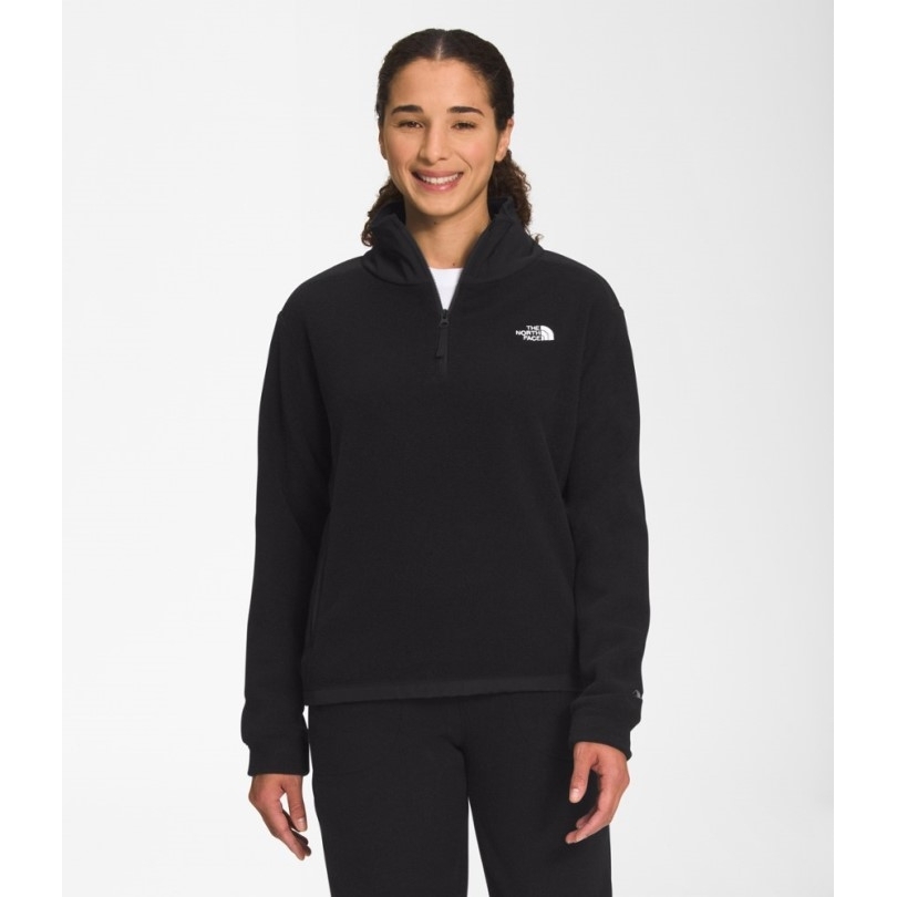Black Rei Coop The North Face Alpine Polartec 200 Viertelreißverschluss-fleecepullover Damen