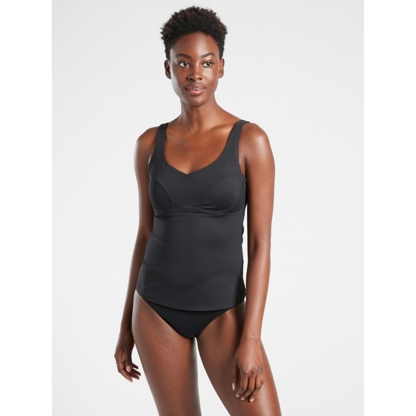 Rei Coop Schwarz Athleta Bondi Bh Cup Tankini Badeanzug Top Damen