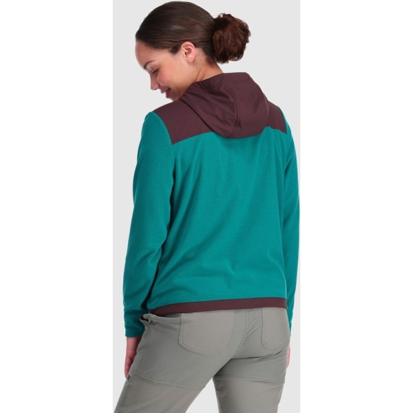 Rei Coop Outdoor Research Trail Mix Fleece Pullover Hoodie Damen Lake-elk
