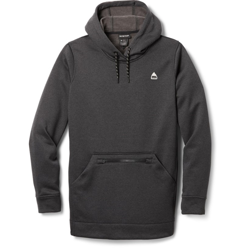 Burton Oak Long Hoodie Pullover Damen Schwarz Rei Co-op