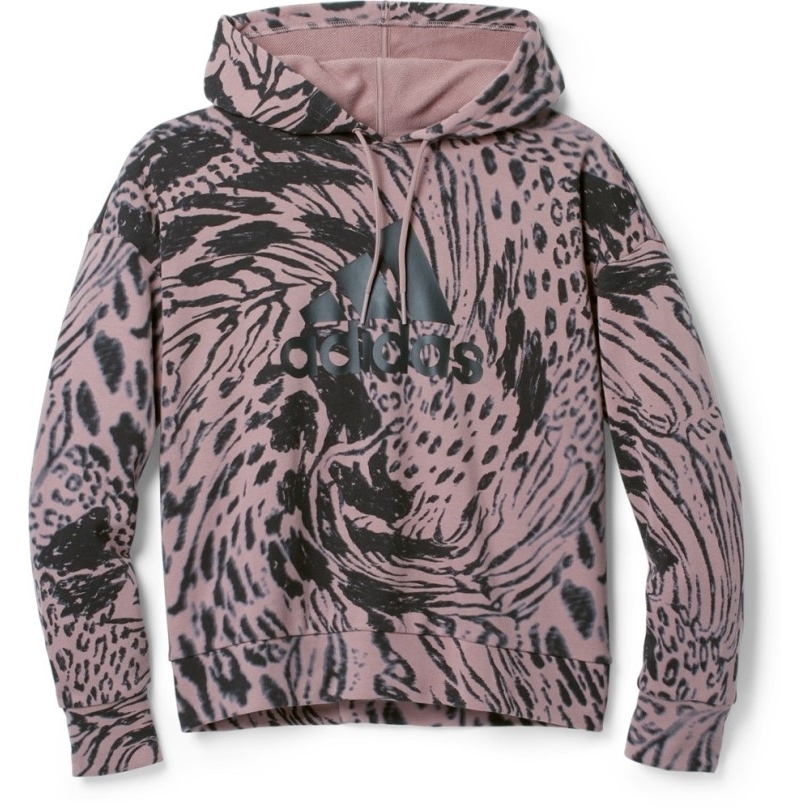 Adidas Future Icon Animal Print Hoodie Damen Wonder Oxide Rei Co-op