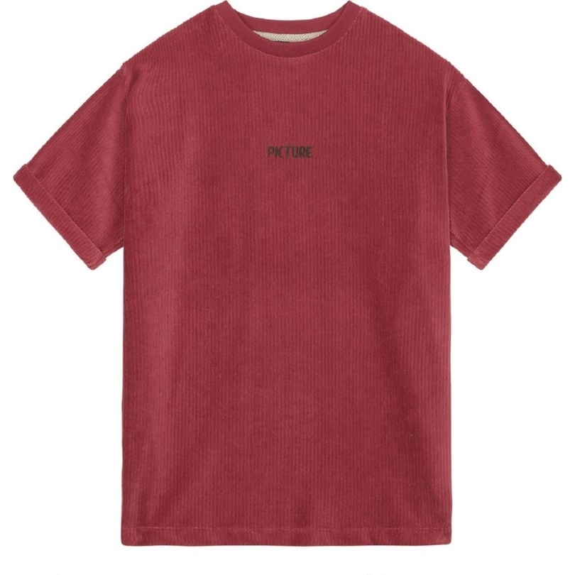 Bild Bio Kleidung Kiarra Velours T-shirt Damen Rhubarbe Rei Coop