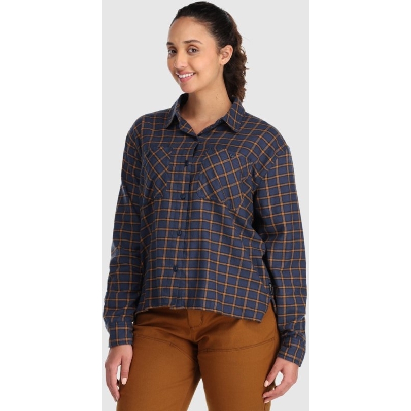Outdoor Research Feedback Leichtes Flanellhemd Damen Rei Coop Blue