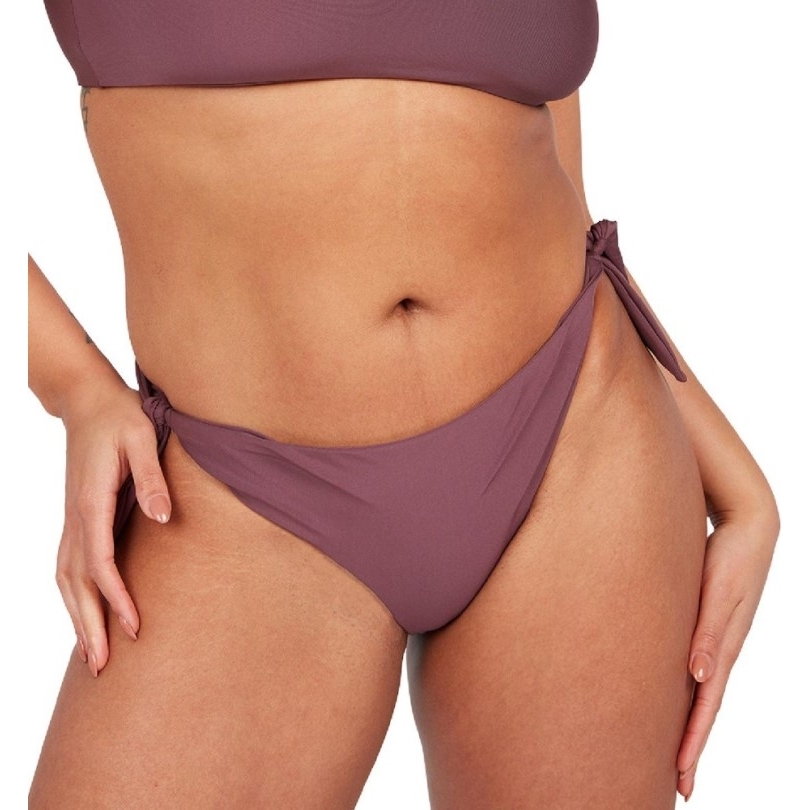 Volcom Simply Seamless Badeanzughose Zum Binden Damen Aubergine Rei Coop