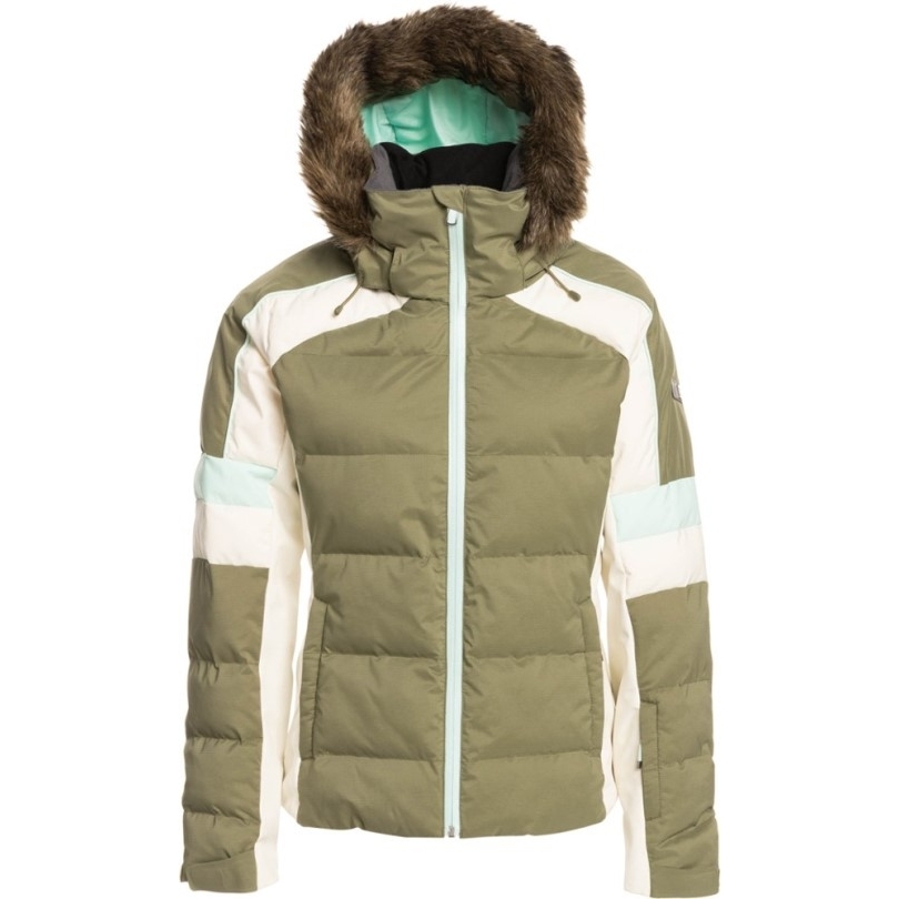 Grün Rei Coop Roxy Snow Blizzard Isolierte Schneejacke Damen